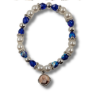 PULSERA BOLAS CELESTES Y PERLAS